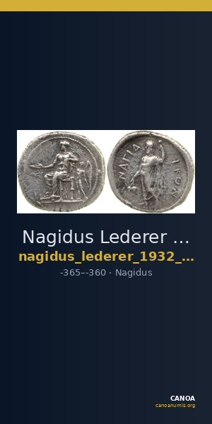 Nagidus Lederer 1932 Group VII — CANOA