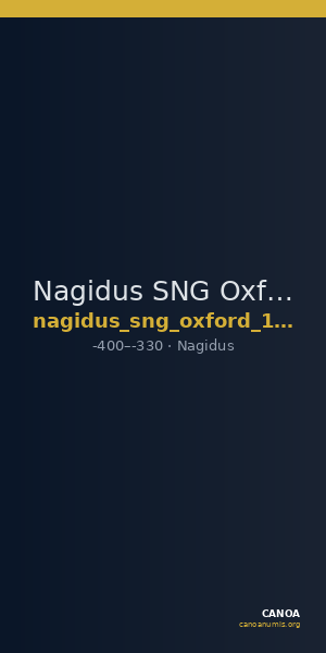 Nagidus SNG Oxford 1758 — CANOA