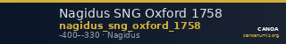 Nagidus SNG Oxford 1758 — CANOA