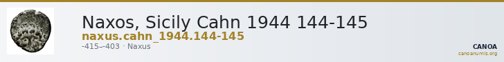 Naxos, Sicily Cahn 1944 144-145 — CANOA