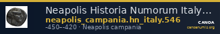 Neapolis Historia Numorum Italy 546 — CANOA