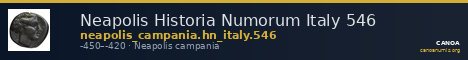 Neapolis Historia Numorum Italy 546 — CANOA