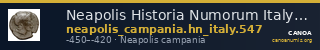 Neapolis Historia Numorum Italy 547 — CANOA