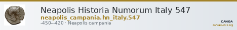 Neapolis Historia Numorum Italy 547 — CANOA