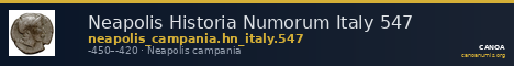 Neapolis Historia Numorum Italy 547 — CANOA