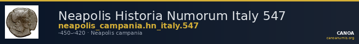 Neapolis Historia Numorum Italy 547 — CANOA