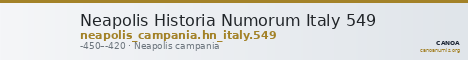 Neapolis Historia Numorum Italy 549 — CANOA