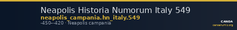 Neapolis Historia Numorum Italy 549 — CANOA