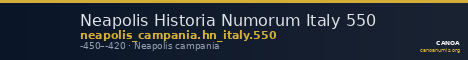 Neapolis Historia Numorum Italy 550 — CANOA