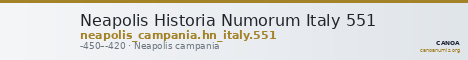 Neapolis Historia Numorum Italy 551 — CANOA