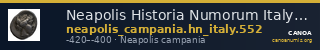 Neapolis Historia Numorum Italy 552 — CANOA