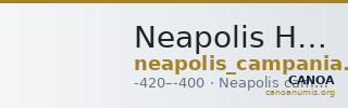Neapolis Historia Numorum Italy 553 — CANOA
