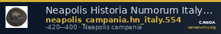 Neapolis Historia Numorum Italy 554 — CANOA