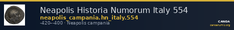 Neapolis Historia Numorum Italy 554 — CANOA