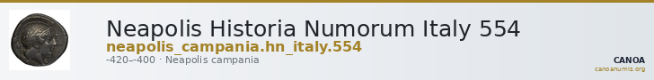 Neapolis Historia Numorum Italy 554 — CANOA
