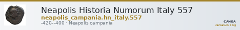 Neapolis Historia Numorum Italy 557 — CANOA