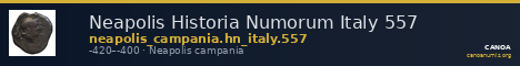 Neapolis Historia Numorum Italy 557 — CANOA