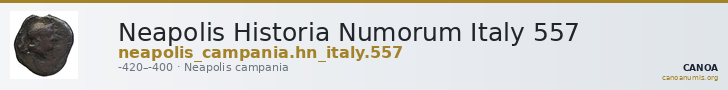 Neapolis Historia Numorum Italy 557 — CANOA