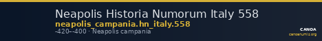 Neapolis Historia Numorum Italy 558 — CANOA