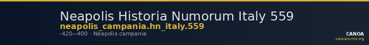 Neapolis Historia Numorum Italy 559 — CANOA