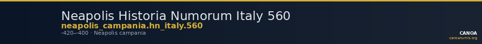 Neapolis Historia Numorum Italy 560 — CANOA