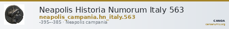 Neapolis Historia Numorum Italy 563 — CANOA