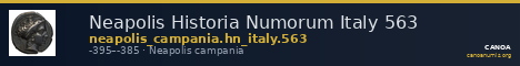 Neapolis Historia Numorum Italy 563 — CANOA