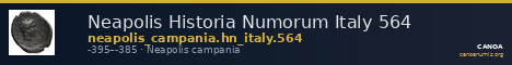 Neapolis Historia Numorum Italy 564 — CANOA