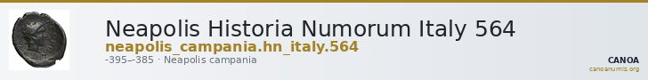 Neapolis Historia Numorum Italy 564 — CANOA