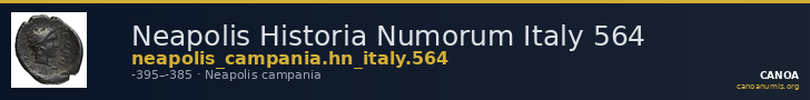 Neapolis Historia Numorum Italy 564 — CANOA