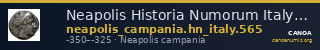 Neapolis Historia Numorum Italy 565 — CANOA
