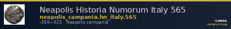 Neapolis Historia Numorum Italy 565 — CANOA