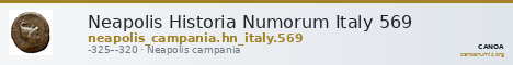 Neapolis Historia Numorum Italy 569 — CANOA