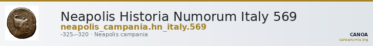 Neapolis Historia Numorum Italy 569 — CANOA
