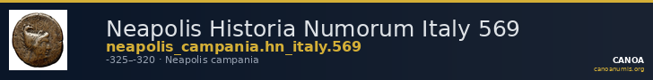 Neapolis Historia Numorum Italy 569 — CANOA