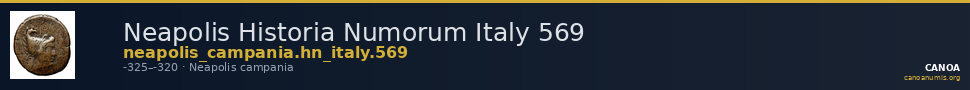 Neapolis Historia Numorum Italy 569 — CANOA