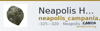 Neapolis Historia Numorum Italy 570 — CANOA