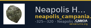 Neapolis Historia Numorum Italy 570 — CANOA