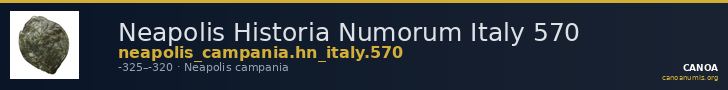 Neapolis Historia Numorum Italy 570 — CANOA