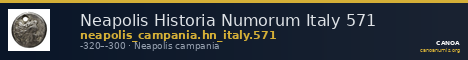 Neapolis Historia Numorum Italy 571 — CANOA