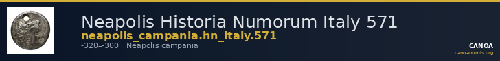 Neapolis Historia Numorum Italy 571 — CANOA