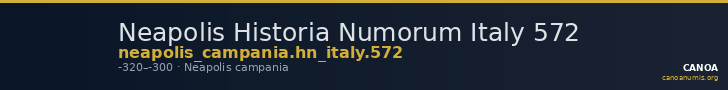 Neapolis Historia Numorum Italy 572 — CANOA