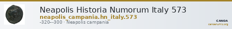 Neapolis Historia Numorum Italy 573 — CANOA
