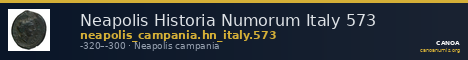 Neapolis Historia Numorum Italy 573 — CANOA
