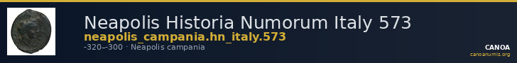 Neapolis Historia Numorum Italy 573 — CANOA