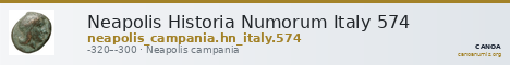 Neapolis Historia Numorum Italy 574 — CANOA
