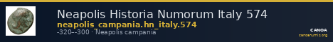 Neapolis Historia Numorum Italy 574 — CANOA