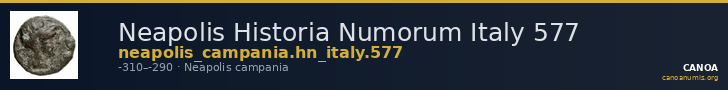 Neapolis Historia Numorum Italy 577 — CANOA