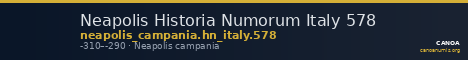 Neapolis Historia Numorum Italy 578 — CANOA