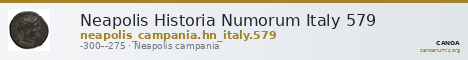 Neapolis Historia Numorum Italy 579 — CANOA